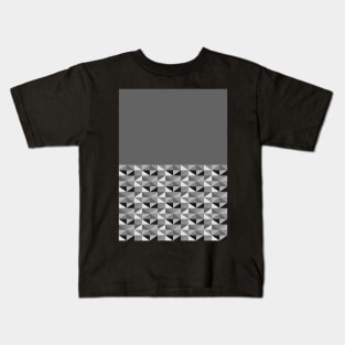 Funky Triangles - Monochrome Kids T-Shirt